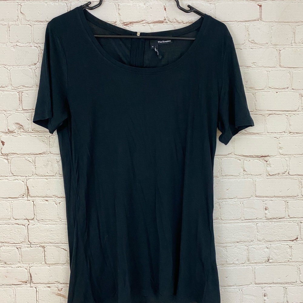 The Kooples Black Short Sleeve Lite T-shirt